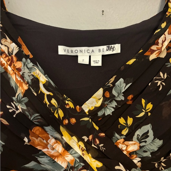 Veronica Beard Avani Floral Silk Maxi Dress Sz 2 - Picture 9 of 13